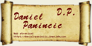 Daniel Paninčić vizit kartica
